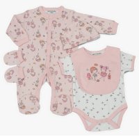 WF1854: Baby Girls 5 Piece Net Bag Gift Set (0-9 Months)
